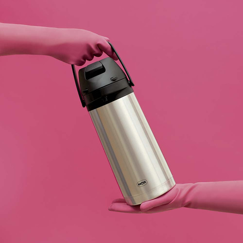 Garrafa Térmica Inox 1,9 Litros Café Chá Com Alavanca Mor