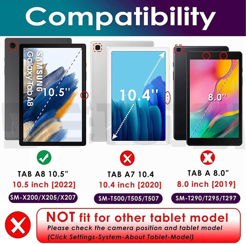 Case Funda Para Galaxy Tab A8 10.5 X200 X205 Fucsia