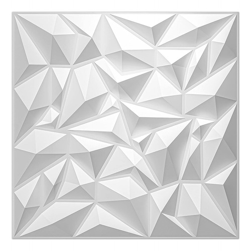 Paneles De Pared 3d Con Diseño De Diamante Blanco Art3d