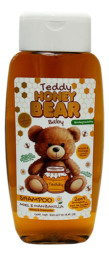 Shampoo 2 En 1 Teddy Honey Baby Miel Y Manzanilla 300 Ml