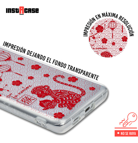 Funda Para Huawei Horóscopo Chino Mono Con Tu Nombre