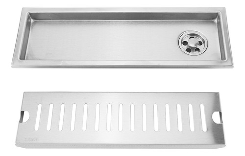 Ducha Rectangular Grande De Acero Inoxidable Floor Drain