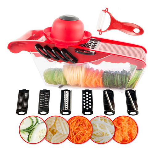 Cortador De Legumes Mandolina Manual Para Cozinha 10 Em 1