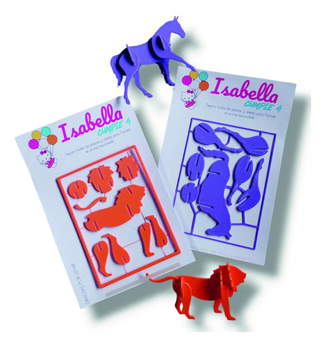 Souvenir Animales De Encastre Personalizado X30 Cumpleaños