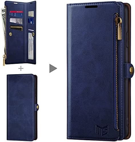 Imagen 9 de 9 de Funda Suanpot Para iPhone 14 Pro Max Cuero Wallet Blue