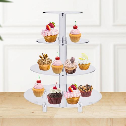 A Mesa Con Soporte For Tartas Transparente Con Forma De