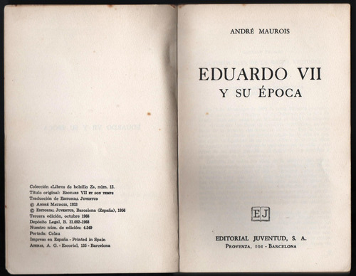 Eduardo Vii Andre Maurois (Usado)