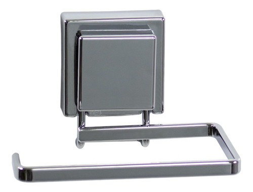 Papeleira Suporte Para Papel Higiênico Porta Rolo Cromado Cor Cromo/Prateado/Prateado