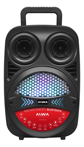 Parlante Bluetooth Portátil Party Aiwa 2500w Color Negro