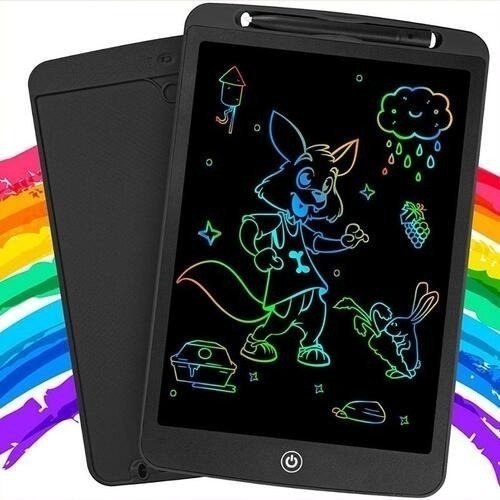 Tablet Infantil Lousa Mágica Digital Apaga C/ Um Toque Cor Preto