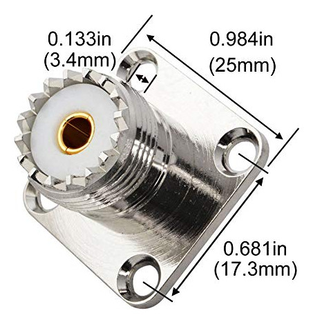 Pack De 2 Adaptadores Coaxiales Bnc A Uhf So239