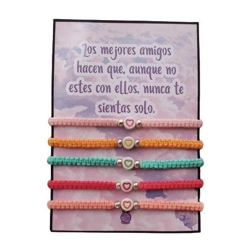 Pulsera 5 Amigos Compartir Amistad 