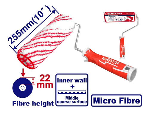 Rodillo (exterior) 10in - Emtop