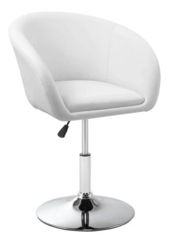 Poltrona Tipo Sillon Butaca Blanca Comedor Y Oficina