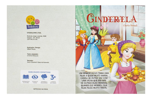 Mini - Princesas: Cinderela, de Marques, Cristina. Editorial Todolivro Distribuidora Ltda. em português, 2016