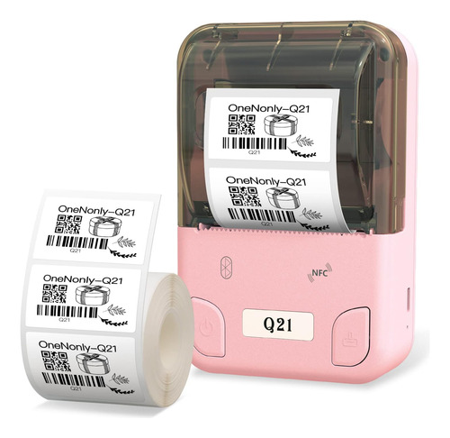 Impresora De Etiquetas Portátil Bluetooth Onenonly Pink