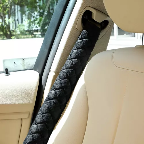 Funda para cinturón de seguridad de automóvil, paquete de 2 almohadillas  suaves para cinturón de seguridad de automóvil para adultos y niños,  adecuada
