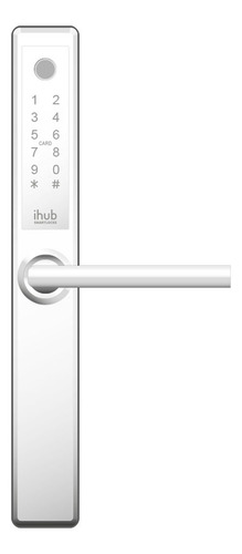 Cerradura Angosta Digital Ihub Shm-p52 Blanca Modena Nacar
