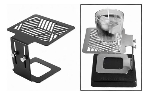 Rack De Cafeteira Com Moldura De Pesa De Rack De Preto