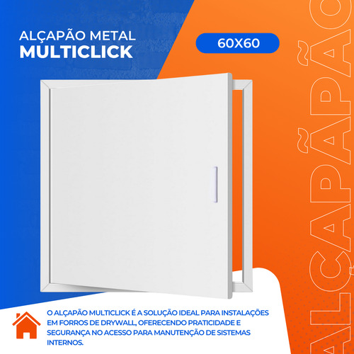 Alçapão 60x60cm Clicado Para Forro De Drywall Gesso Click
