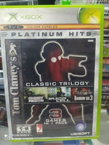 Classic Trilogy Ghost Recon Splinter Cell Six 3 Xbox Clasico (Usado)