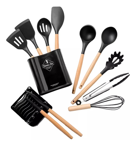 Set De Utensilios De Silicona, Cucharones Espátula 13 Piezas