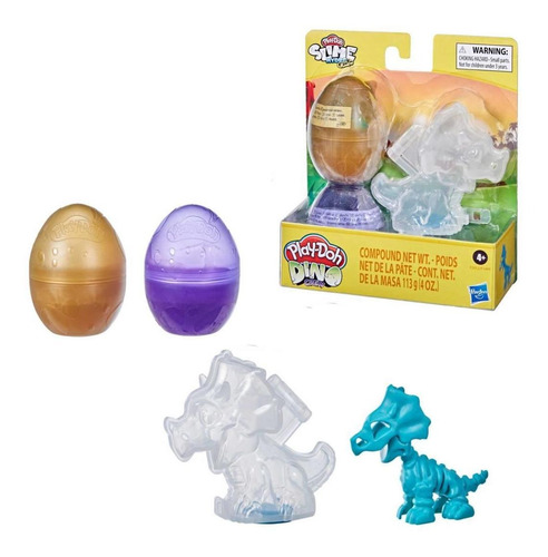 Play-doh Dino Crew Huevos De Dinosaurios Hasbro - Triceratop