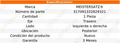 (1) Horquilla Tras Izq/der Post Bmw 540i V8 4.4l 97/03 Metz