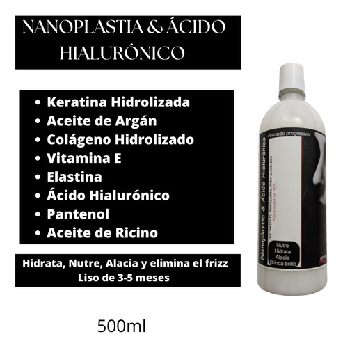 Nanoplastía Capilar Con Ácidohialurónico(+kit De Aplicacion)