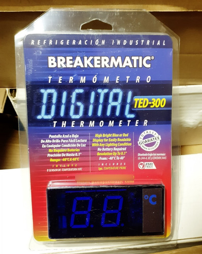Termómetro Digital Empotrable Cava Cuarto Nevera Frio