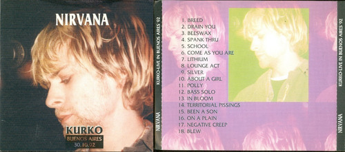 Nirvana Cd Kurko 1992  1ra Edicion 95 Cerrado Europeoenvio  