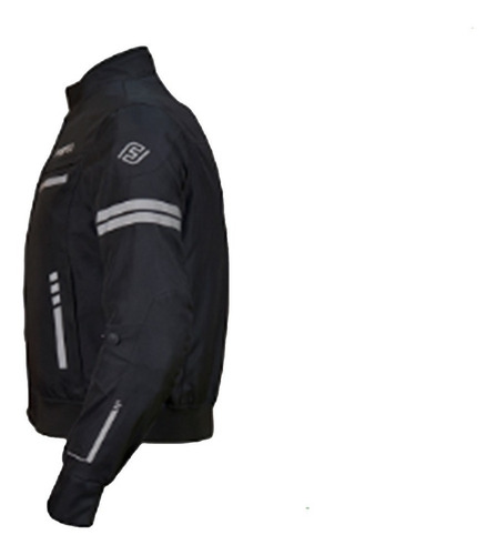 Imagen 3 de 4 de Chamarra Para Moto Fassed Ava Fjk-106 Negro Impermeable