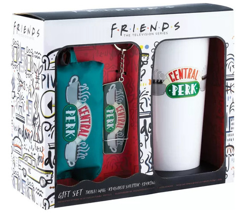 Friends -  Vaso Llavero Y Bolsa - Set De Regalo - Darkside 