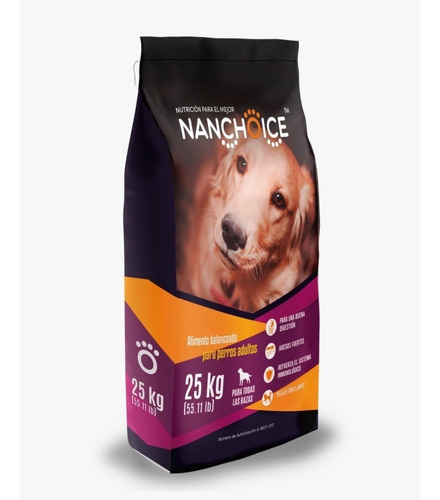 Imagen 1 de 1 de Alimento Para Perro Nanchoice Adulto De 25 Kg