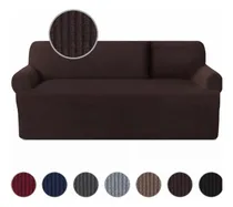Comprar Cubre Salas 3 Piezas Para Sofás Y Sillones Impermeable Chocolate Cuadrícula