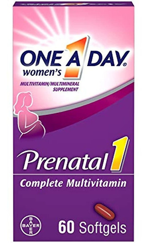 One A Day Píldora Prenatal Para Mujeres, 60 unidades, 165005