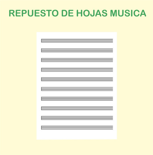Repuesto Hojas De Musica Istonio Nº3