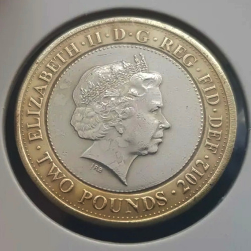 Moeda Inglaterra 2012 £2 Londres 2012 Rio 2016 No Protetor