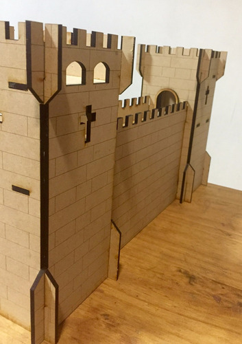 Castillo Fuerte Medieval Fibrofacil Mdf Incluye Adicionales