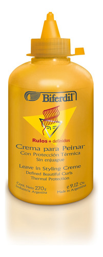 Crema Para Peinar Biferdil Rulos Proteccion Termica X 270 Ml