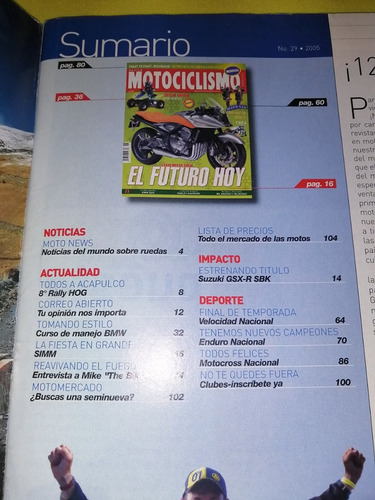 Revista Motociclismo Panamericano Numero 29 *en Español* (Usado)