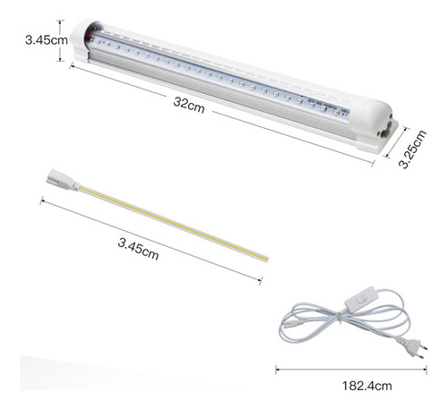 Lámpara Led De Tubo Para Fiesta, Luz Ultravioleta, 10 W