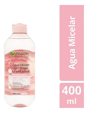 Agua Micelar De Rosas Garnier Skin Active Facial 400ml