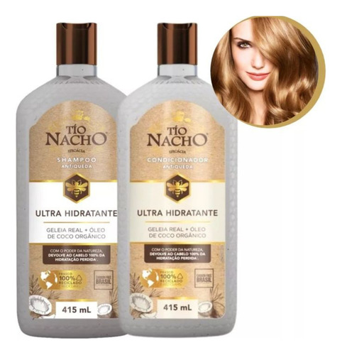Tío Nacho Shampoo E Condicionador Ultra Hidratante 415ml