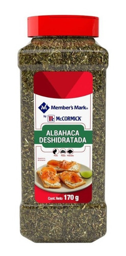 Albahaca Deshidratada Member's Mark By Mccormick Envase 170g