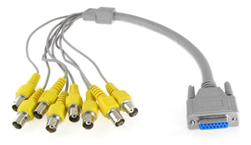 Qtqgoitem Dvr 15 Pine Vga 8 Conector Bnc Cable Audio Vedio