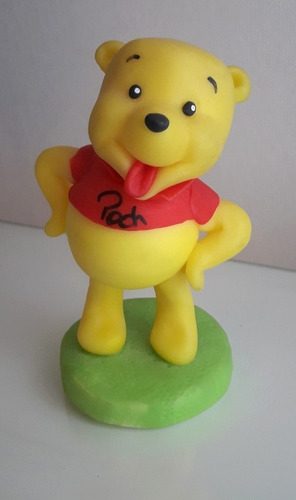 Adorno Torta Porcelana Fria Winnie Pooh 12 Cm ¡¡¡usado!!!