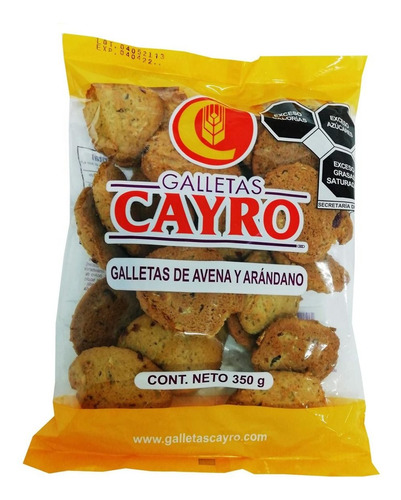 Galletas Cayro De Avena Y Arándano 350g