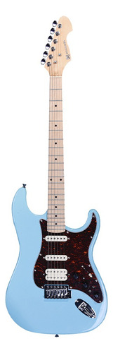 Guitarra Strato C\ Efeito Michael Rocker Gms250 Antigue Blue Orientação da mão Destro
