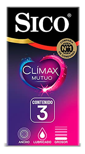 Sico Clímax Mutuo Condones Retardantes Texturizados